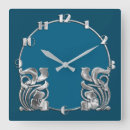 Search for art deco design clocks Blue