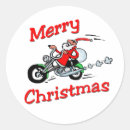 Search for classic motorbike stickers Santa
