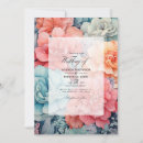 Search for teal and grey wedding invitations Floral