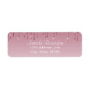 Search for make up artist return address labels Pink