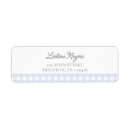 Search for blue gingham return address labels Boy baby shower