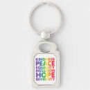 Search for peace is love key rings Lgbtq