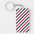Search for blue and white stripes key rings 4th of july