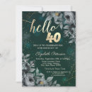 Search for green 40th birthday invitations Roses