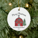 Search for barn christmas tree decorations Farm