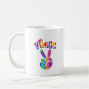 Search for peace hand mugs Groovy