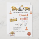 Search for vehicles birthday invitations Modern