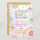 Search for unicorn doughnut invitations Whimsical