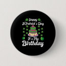 Search for st patricks day birthday badges Shamrock