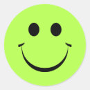 Search for green happy face stickers Smiling
