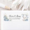 Search for blue elephant return address labels Whimsical