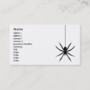 Search for spider web business cards Spooky