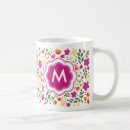 Search for girly monogram mugs Floral