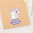 Search for rainbow happy birthday stickers Magical