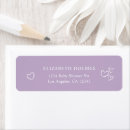 Search for lavender design return address labels Elegant