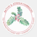Search for green holly leaves red berries stickers Festive