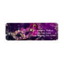 Search for purple sparkle return address labels Glam