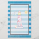 Search for nautical stationery paper Lighthouse