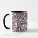Search for blue paisley pattern mugs Background
