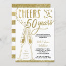 Search for golden wedding anniversary invitations Gold glitter