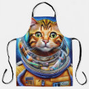 Search for space cat aprons Cute