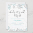 Search for winter baby boy shower invitations Silver glitter