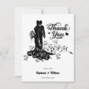 Search for bride and groom silhouette cards Black and white