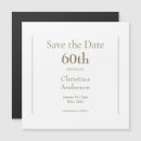 Search for 60th birthday save the dates Sixty