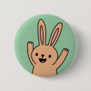 Search for cartoon rabbit badges Happy
