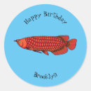 Search for red fish stickers Cartoon