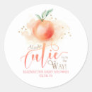 Search for peach fruit stickers Peach baby shower