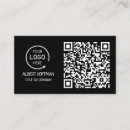 Search for black barcode business cards Digital contact