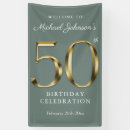 Search for green gold banners Fiftieth