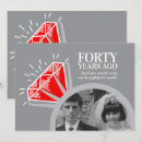 Search for ruby red anniversary invitations 40th