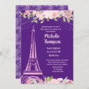 Search for eiffel tower birthday invitations Glitter