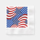 Search for stars and stripes napkins Red white blue