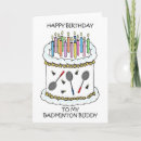 Search for badminton shuttlecock cards Cute