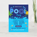 Search for teen adult pool party invitations Blue