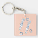Search for a team square key rings Swimming