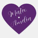 Search for purple name stickers Typography