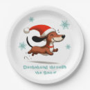 Search for dachshund christmas plates Snow