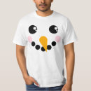 Search for snowman face tshirts Xmas