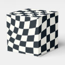 Search for black and white checkered favour boxes Retro