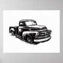 Search for black and white truck posters Car