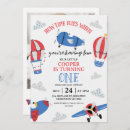 Search for airplane 1st birthday invitations Baby boy