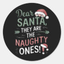Search for naughty ones stickers Xmas