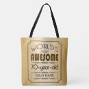 Search for 70th birthday tote bags Elegant