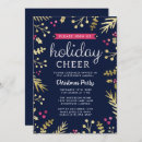 Search for navy blue christmas invitations Festive