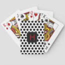 Search for polka dot playing cards White
