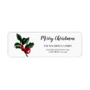 Search for winter berry return address labels Pine cone